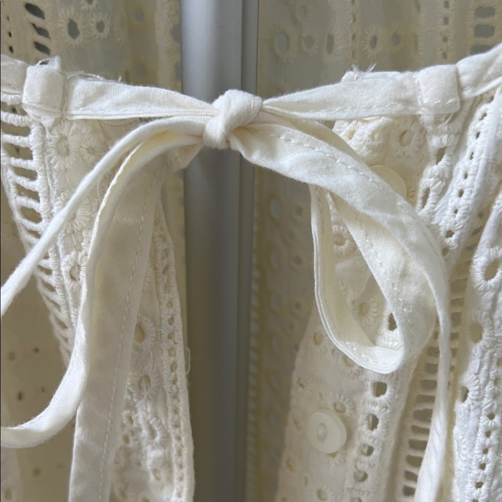 Joie Cream Eyelet Blouse - Picture 5 of 7